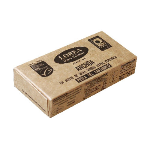 Anchovy fillets Cantabrian Sea in organic olive oil 50g